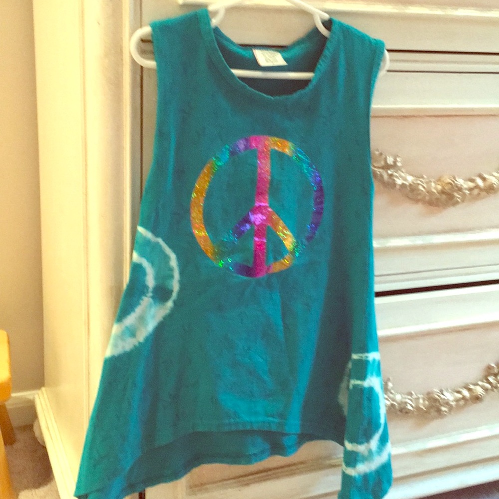 Kash Ten 2 pc tie dye turquoise set sz 6